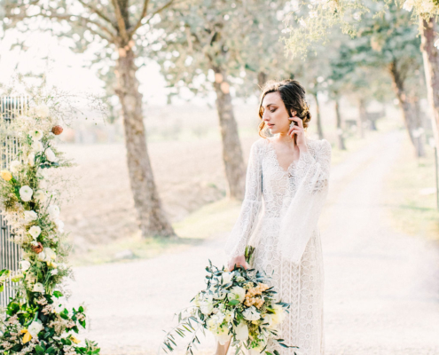 Bride in Tuscany